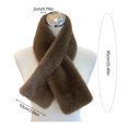 thumbnail image 6 of Eonox Women Faux Fur Scarf, Short Faux Fur Collar Scarves, Soft & Not Bulky, Perfect for Wearing at Home or Going Out, Best Gift for Mom Grandma, 6 of 8