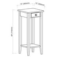 thumbnail image 7 of Casual Contemporary Living 2-Tier Solid Acacia Plant Stand with Drawer - Natural, 7 of 7