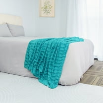 Home Soft Things Saga Double Sided Faux Fur Throw - Baltic - 50" x 60"