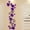 Dark Purple-Left, variant on Rattan Flower Wall Murals for Living Room Bedroom Sofa Backdrop TV Background Decaoration To The Left (Color : Deep Purple Sticker)