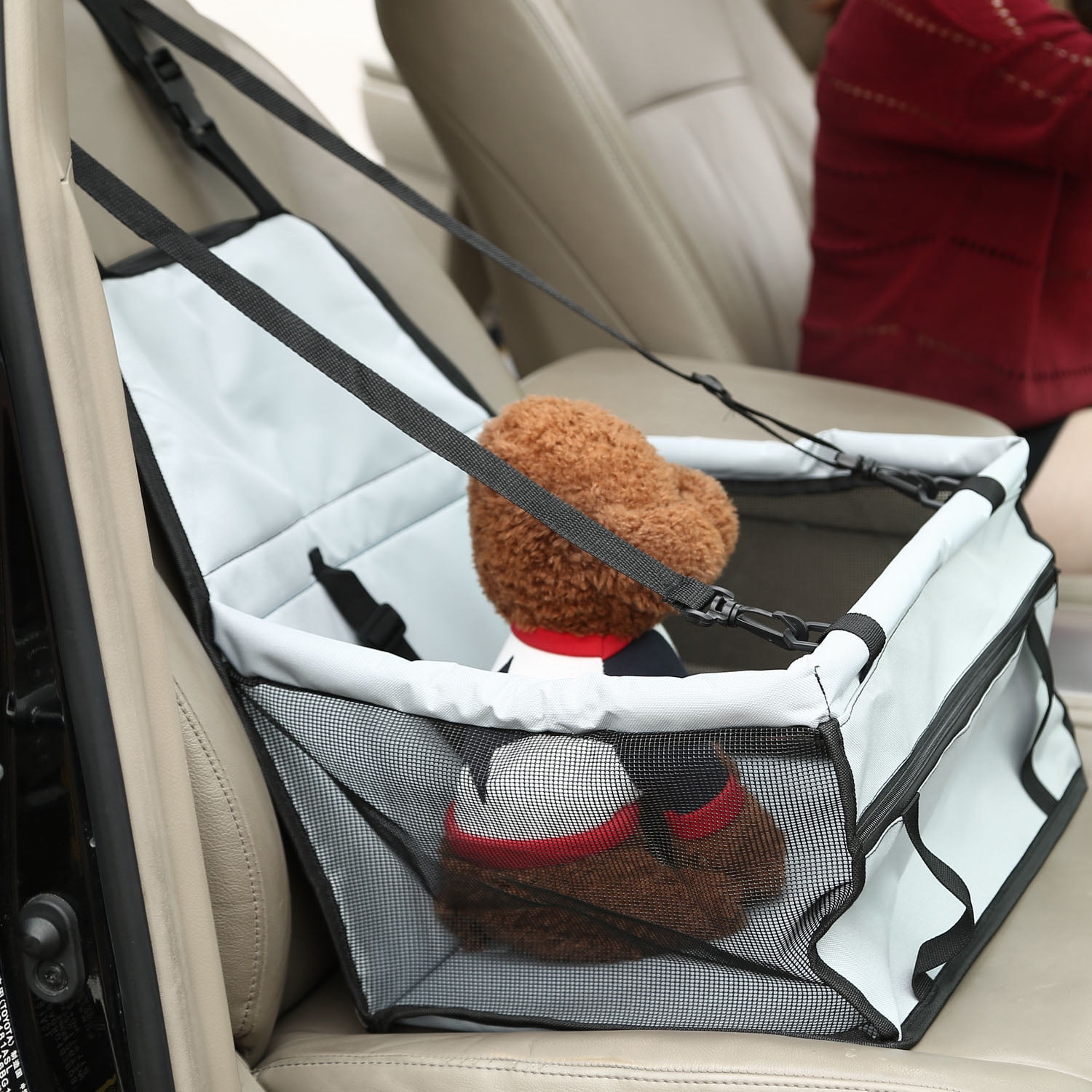 iMountek Dog Car Booster Seat Foldable Dog Booster Seat