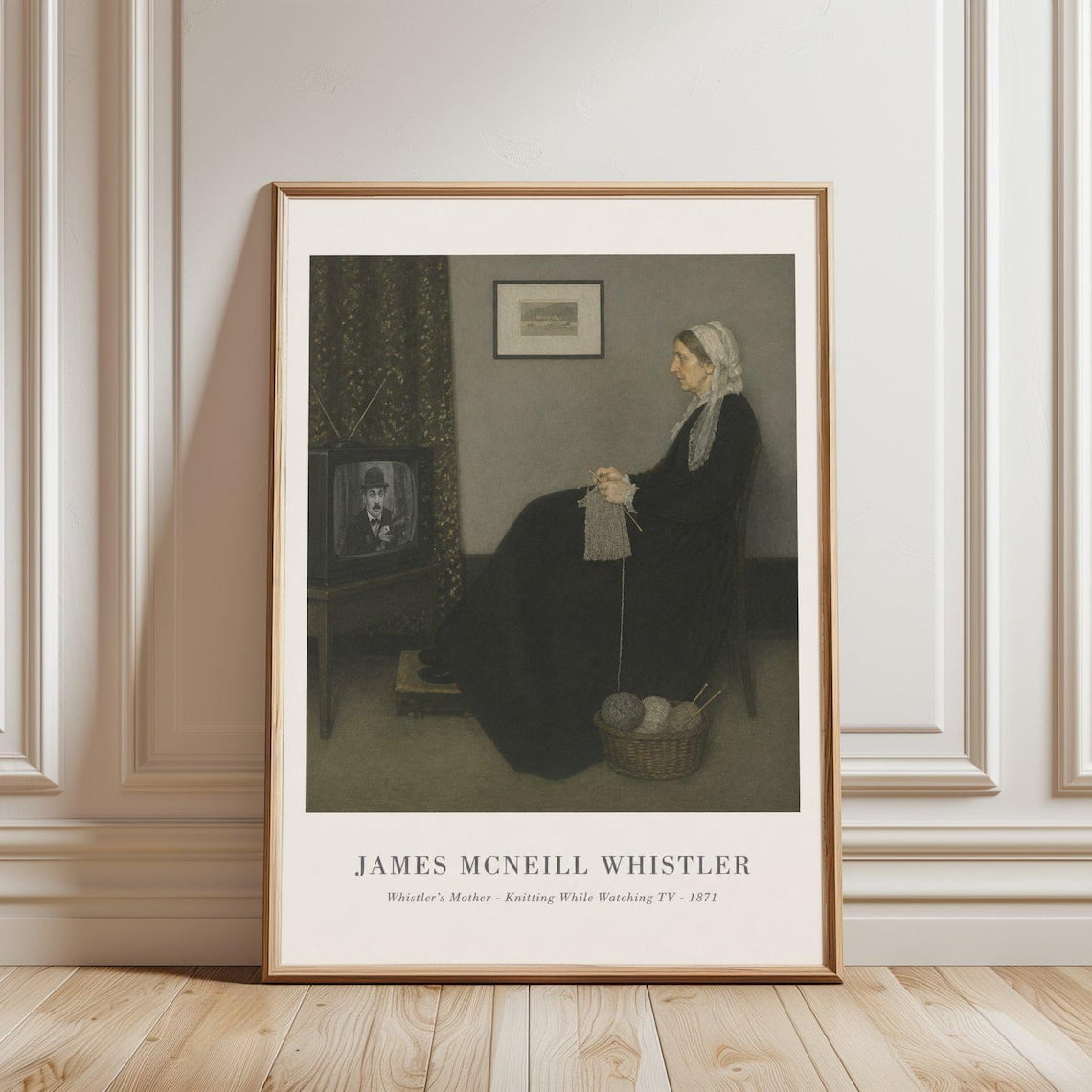 James McNeill Whistler Mother Wall Art Print With Vintage Retro And Mid Century Decor Unframed Paper Print