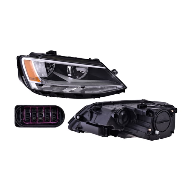 Faro Jetta 2011 A 2018 Volkswagen DEPO P/2 Focos S/Luz Día Derecho