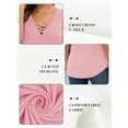 thumbnail image 3 of Anygrew Summer Womens Sleeveless Criss Cross Casual Tank Tops Basic Blouse, 3 of 8