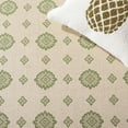 thumbnail image 4 of Safavieh Courtyard Erin Bordered Indoor/Outdoor Area Rug, Natural/Olive, 5'3" x 5'3" Round, 4 of 9