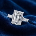 thumbnail image 5 of Pompeii Certified 4.75Ct Radiant Cut Baguette Diamond Engagement Ring 14k Gold Lab Grown, 5 of 7