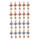 thumbnail image 4 of 10 piezas de flecha a través del colgante cadena collares de cadena DIY Rosado, 4 of 9