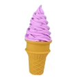 thumbnail image 3 of Cono de helado falso, modelo de helado artificial, decoración de pasteles, juguete de comida de imitación Violeta, 3 of 8