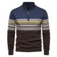 thumbnail image 1 of Gibobby Suéter ligero hombre Suéter de cuello alto ajustado para hombre, suéter casual ligero acanalado(Azul,CH), 1 of 3