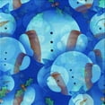 thumbnail image 1 of Ahgly Company Machine Washable Indoor Square Transitional Bright Turquoise Blue Area Rugs, 7' Square, 1 of 7