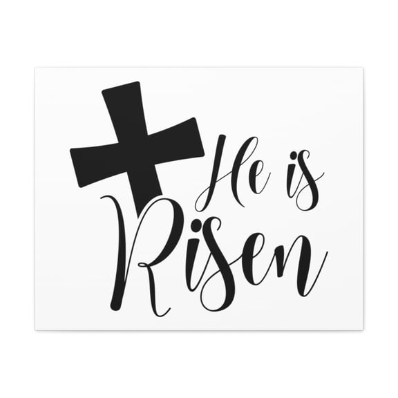 Scripture Walls He Is Risen Romans 6:9 Christian Wall Art Print Ready to Hang Unframed