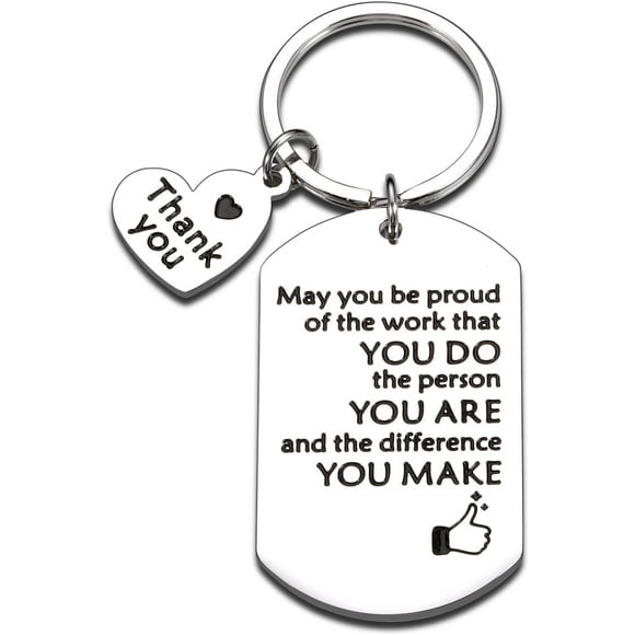 GHSDFBB Thank You Gifts Keychain for Coworkers Boss Friends Going Away Leaving Birthday Retirement Farewell Gifts Inspirational