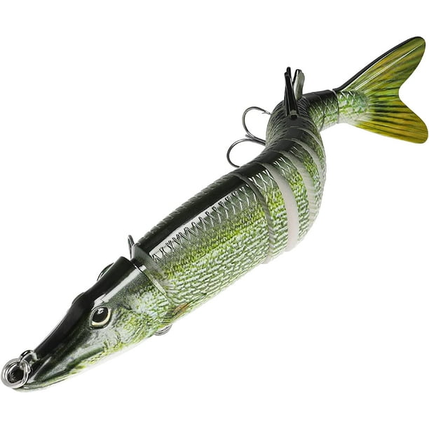 Realistic Wrapped Painted 5 Jointed Swimbaits Fishing Lures- Awesome for  bass!