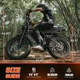 thumbnail image 6 of TST Electric Bike for Adults, 48V/15AH Battery, 750W Peak 1500W Motor, 20"x4" Fat Tire, E Mountain Bike, UL2849, 6 of 8