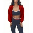 thumbnail image 2 of jobturf Bolero for Women Holiday Party Open Front Cardigan Long Sleeve Going Out Cropped Jacket Fall Spring Fashion Lightweight Sweaters Shrug, 2 of 6