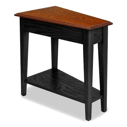 Maklaine Modern Transitional Recliner Wedge Table in Slate Finish