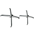thumbnail image 1 of OULII 2Pcs Tree Holder Stand Metal Balanced Stability Dark Green Support, 1 of 8