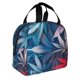 thumbnail image 2 of Easygdp Red And Blue Leaves Bolsa Térmica Premium - Tela Oxford Impermeable, Gran Capacidad, Bolsillo Frontal, Unisex para Trabajo, Escuela, Actividades al Aire Libre y Picnics, 2 of 8
