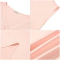 thumbnail image 6 of UVN Women Tops Summer Cap Short Sleeve Blouses Ladies V Neck Silk Satin Business Casual Shirts, 6 of 9