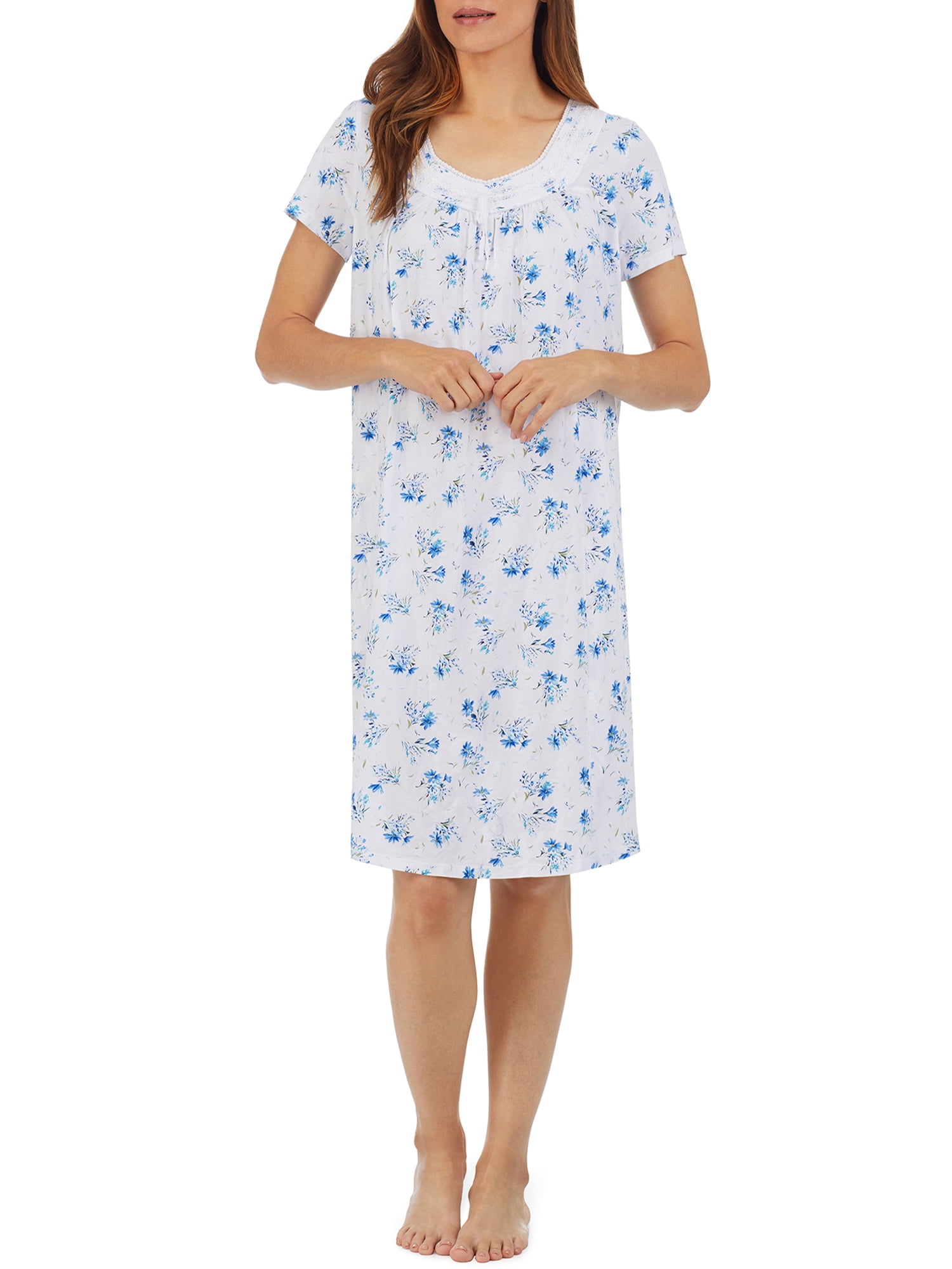 Carole Hochman Women's Knit Short Sleeve Waltz Nightgown - Walmart.com