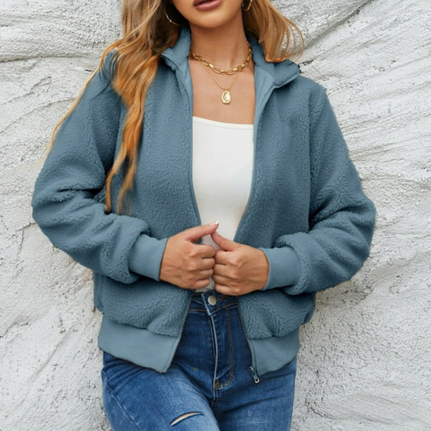 Puntoco moda mujer cálido Faux Coat Cardigan invierno sólido manga larga prendas de vestir exteriores liquidación Puntoco Puntoco-830