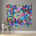 thumbnail image 2 of Balery Colorful Tie Dye Stained Glass 2 Pattern Tapestry 60x51 Inches - Large Wall Hanging Tapestry for Bedroom, Living Room, Dorm Decor - Artistic and Aesthetic Room Decor, 2 of 9