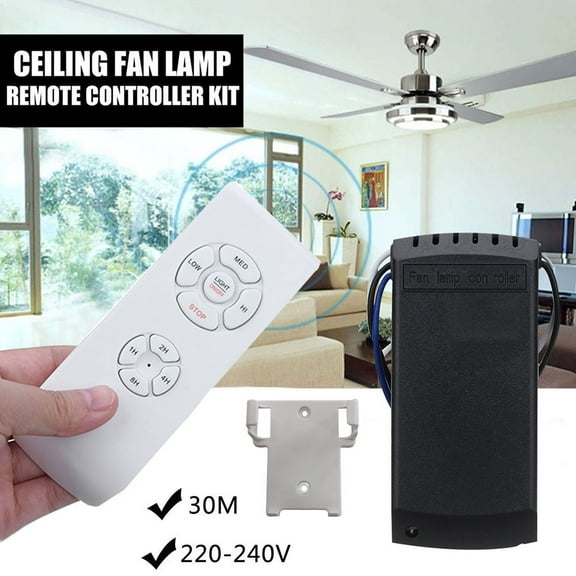Yibooy Ceiling Fan Lamp Remote Controller Kit Timing Wireless Intelligent Switch