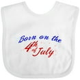 thumbnail image 3 of Inktastic Born on the 4th of July Boys or Girls Baby Bib, 3 of 4