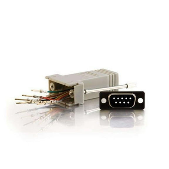 Rj45-Db9F Modular Adapter Gray