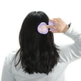 thumbnail image 5 of Unique Bargains 1 Pc Cute Foldable Airbag Mirror Comb Purple ABS TPR, 5 of 6