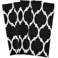thumbnail image 2 of Dreamtimes Trellis Moroccan Black White Kitchen Towels Bar Tea Dish Towel Dishcloths Set of 6 Super Absorbent Soft 18 x 28 inches, 2 of 7
