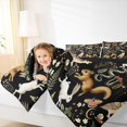 thumbnail image 4 of Manfei Boho Jungle Animal Bedding Comforter Set for Child, Squirrel Fox Butterfly Twin Comforter Sets, Rustic Farmhouse Reversible Bedding Set, Ultra Soft Home Decor, 2pcs, 4 of 8