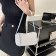 thumbnail image 3 of Bolso Hombro para Mujer Tejido Paja A Mano Combinado Chicas Citas, 3 of 9