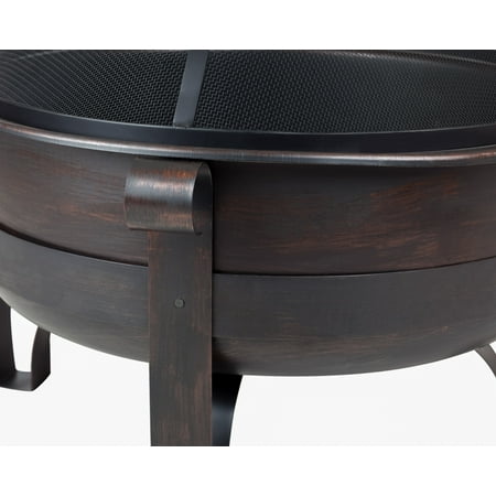 Fire Sense - Cornell Wood Burning Fire Pit - Bronze