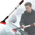 thumbnail image 2 of Heavy Duty Ice Scraper for Car - Aluminum Alloy Snow Brush with Ergonomic Handle, Windshield Cleaner, Glass Scraper, Winter Survival Kit, Durable & Lightweight (1Pcs) Red3, 2 of 6