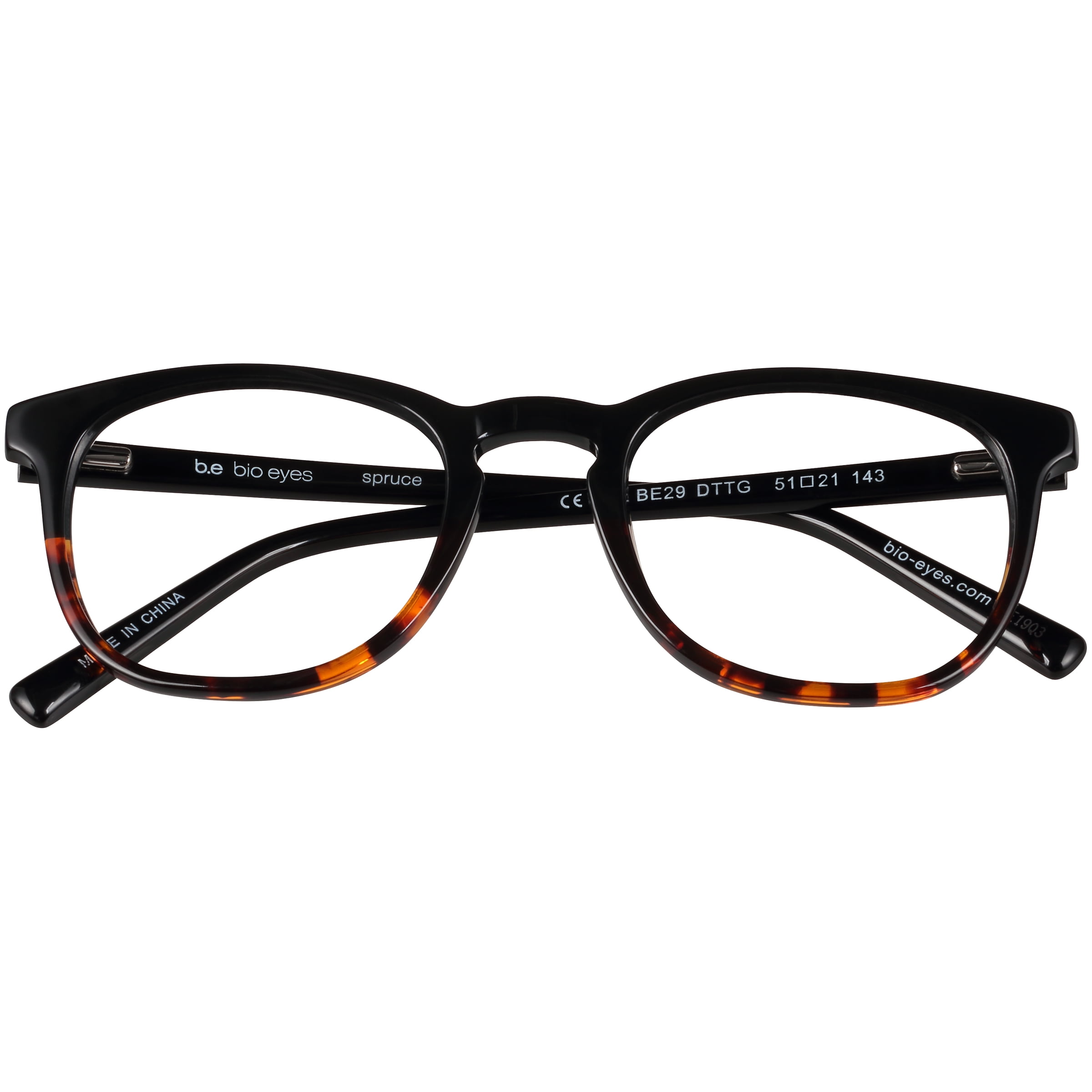 Bio Eyes Mens's BE29 SPRUCE Dark Tort Eyeglass Frames