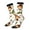 2 Black-1, variant on Monkeys Swinging from Palms Pattern Sport Socks for Women and Men Crew Socks Sporty Calf Socks Casual Socks