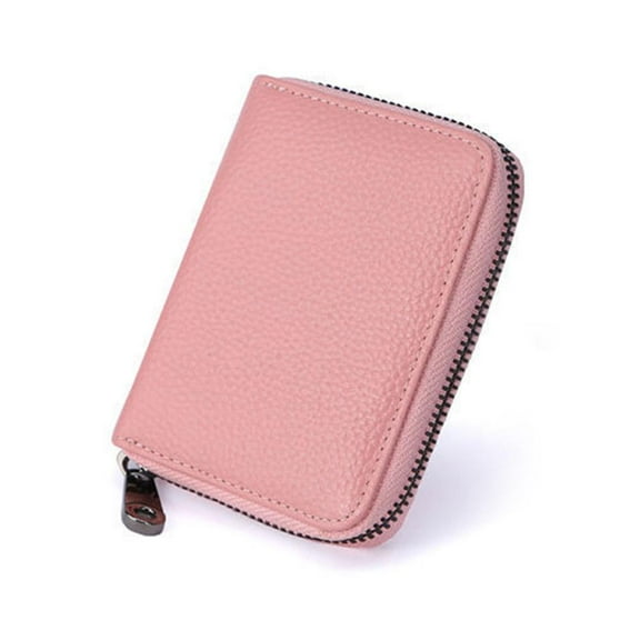 Large Wallets for Women Extra Capacity,Credit Card Holder with 20 Card Slots Zip Leather Card Case for Name ID Card Holder Book Business Card Book(Black/Rose/Pink)
