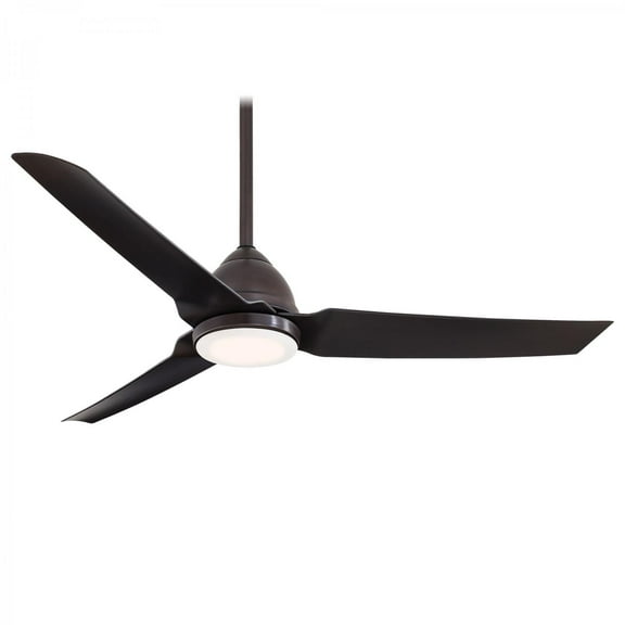 Minka-Aire Java 54-Inch 3-Blade Ceiling Fan in Kocoa Finish W/ Kocoa Blades & Etched Opal Glass - F753L-KA