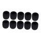 thumbnail image 2 of Fundas protectoras para micrófono inalámbrico, paravientos, portátil, de espuma gruesa. 10 unidades negras, 2 of 9