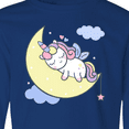 thumbnail image 4 of Inktastic Unicorn Moon Long Sleeve Youth T-Shirt, 4 of 5
