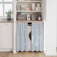 thumbnail image 6 of Easter Rabbits Kitchen Curtains 45 Inch Length, Cartoon Bunny Eggs Animal Blue Tiers Curtains for Bathroom Bedroom Cafe, Light Filtering Small Window Treatment Short Tiered Drapes 2 Panels 42"Wx45"L, 6 of 8