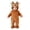 Coffee, variant on Otqutp Baby Deer Full Zip Hooded Bodysuit Soft Plush Animal Jumpsuit Newborn Long Sleeve Warm Romper Casual Infant Outfit for Halloween