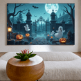 thumbnail image 4 of Halloween Theme Decorative Banner Spooky Atmosphere Jack o Lanterns Gate Design for Outdoor Decorating Holiday Party Night, 4 of 5