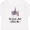 thumbnail image 4 of Inktastic My Great Aunt Loves Me Unicorn Niece Girls Long Sleeve Toddler T-Shirt, 4 of 5