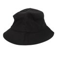 thumbnail image 1 of Sombrero de pescador Nikou negro con estampado de letras ala ancha 56-58cm, 1 of 9