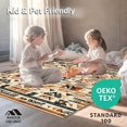thumbnail image 4 of ODIKA 6'x9' Machine Washable Non-Slip Area Rug, Inspired Geometric Accent High Traffic Rug, Beige, 126188, 4 of 7