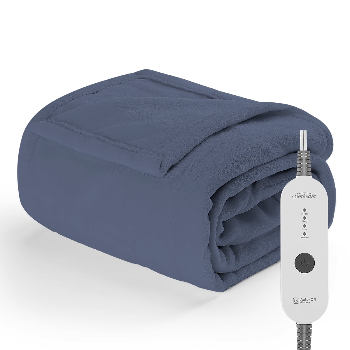 Sunbeam Nordic Premium Electric Heated Throw Blanket with 4 Heat