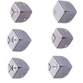 thumbnail image 2 of 4Pcs Stainless Steel Case Aluminum Case Corner Protector Corner Desk Corner Guard(7201A-40), 2 of 5