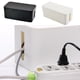 thumbnail image 5 of Caja de almacenamiento para cable de alimentación, regleta de plástico, organizador de cables para auriculares (M, negro), 5 of 6
